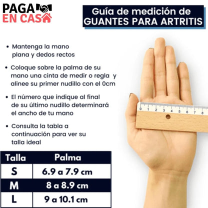 Par Guantes de Compresión Suave para Artritis