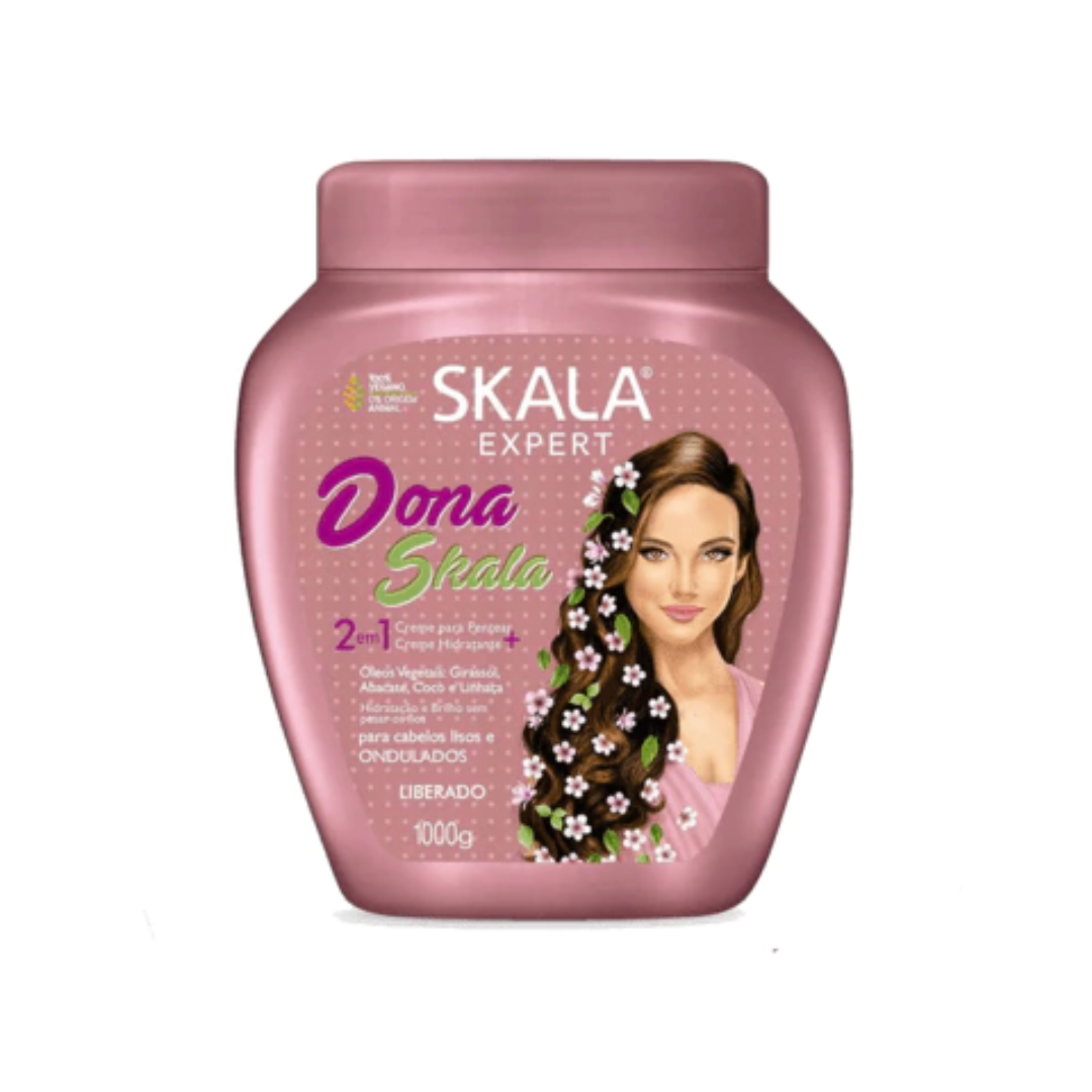 Skala®︎ Crema Capilar Cabello Ondulado, lacio, Rizado (crema 1000ml )