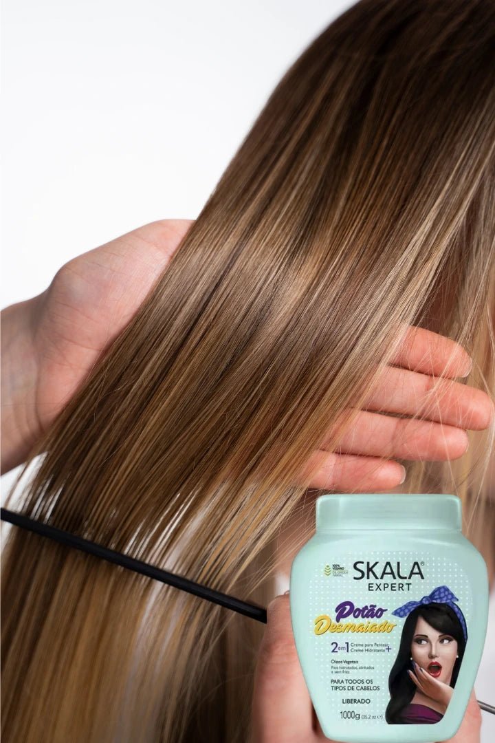 Skala®︎ Crema Capilar Cabello Ondulado, lacio, Rizado (crema 1000ml )