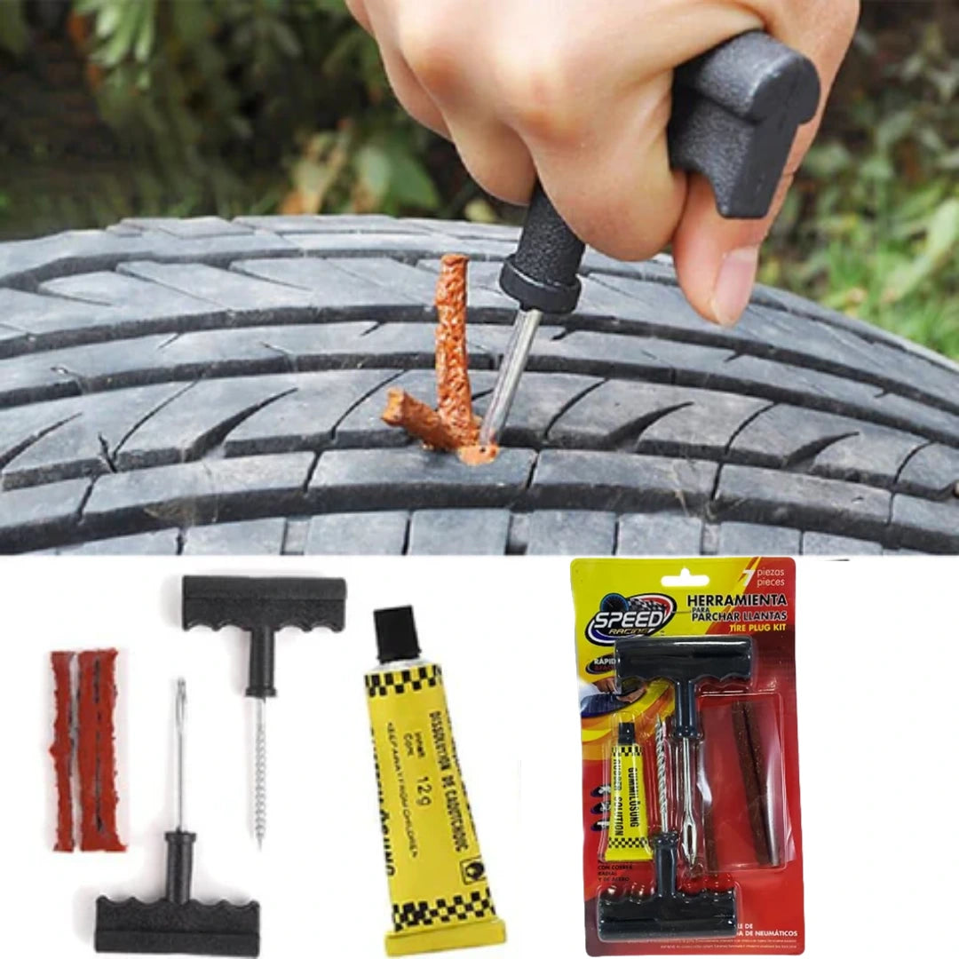 Kit Emergencia Reparación Pinchazos Neumáticos ( 2 kit )