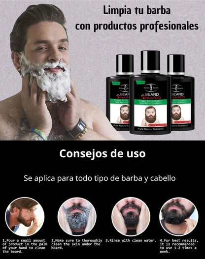 Shampoo para barba y cabello 200ml