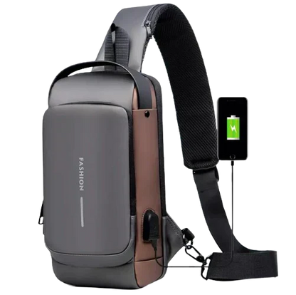 Bolso Cruzado Bandolera Antirrobo Impermeable Con Usb