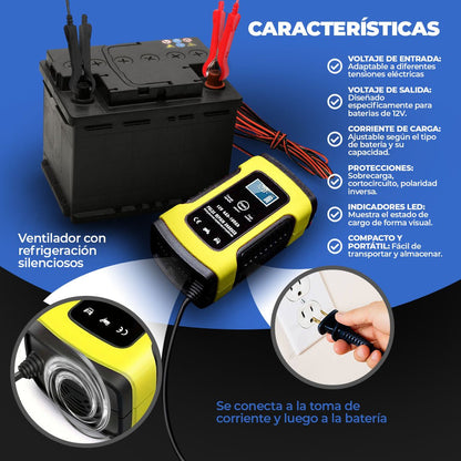 Cargador Auto Inteligente Batería 110v De Auto