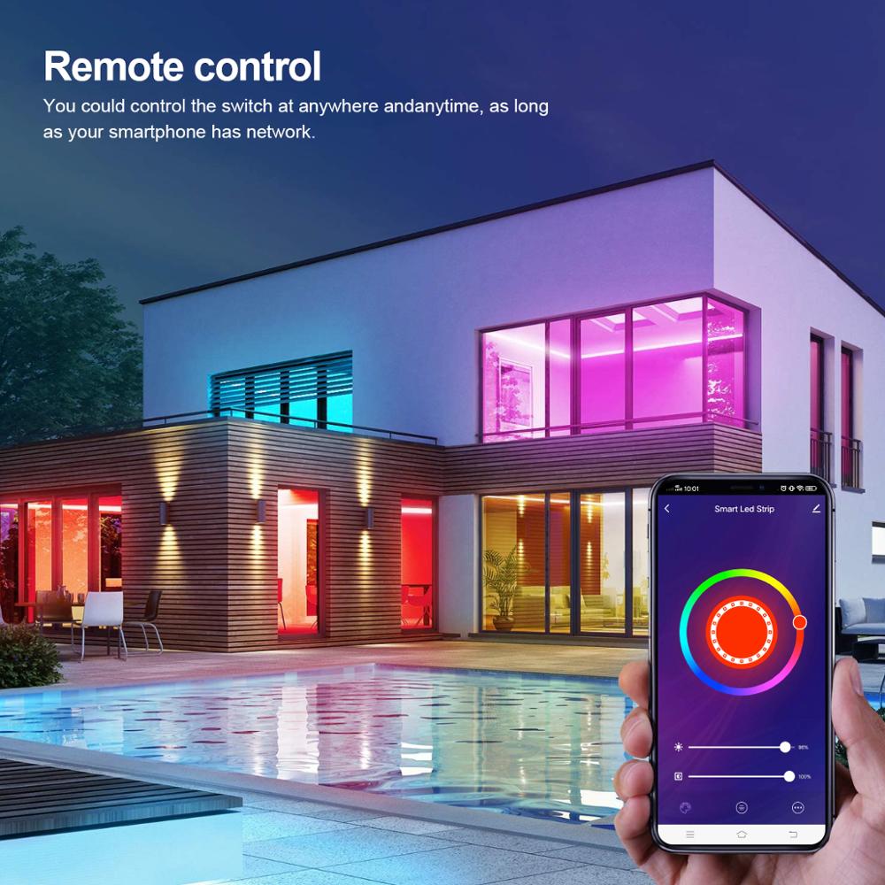 Tira Cinta Luces Led Rgb Wifi 5 Mt Total App Tuya +conector